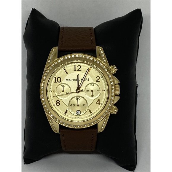 Michael Kors MK5166 Women\'s Brown Leather Analog D main image 10